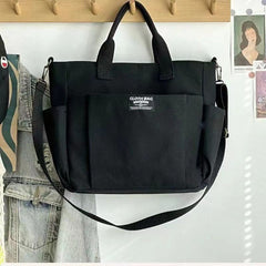 Large Capacity Shoulder Canvas Bag, Commuting Hand Bag