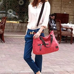 The Uptown Journey Canvas Hand Bag