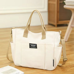 Large Capacity Shoulder Canvas Bag, Commuting Hand Bag